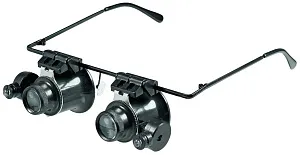 Лупа-очки Veber Jewel Vizor R2, с подсветкой, изображение 1