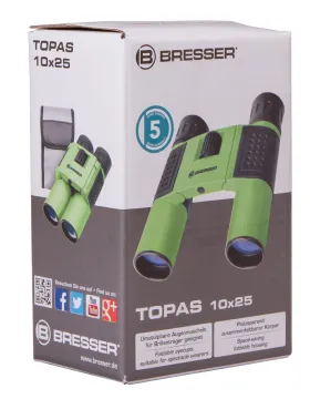 Бинокль Bresser Topas 10x25 Yellow, изображение 8