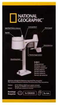 Метеостанция Bresser National Geographic «5 в 1» с цветным экраном, изображение 6