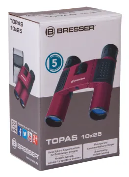 Бинокль Bresser Topas 10x25 Yellow, изображение 8