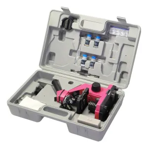 Микроскоп Микромед «Эврика» 40х–400х, фуксия, в кейсе, изображение 3