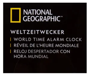 Часы Bresser World Time с термометром и фонариком, изображение 14